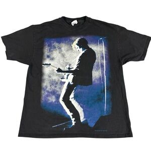 Vintage 90's Bryan Adams So Far So Good Tour 1995 Faded Black T-Shirt XL